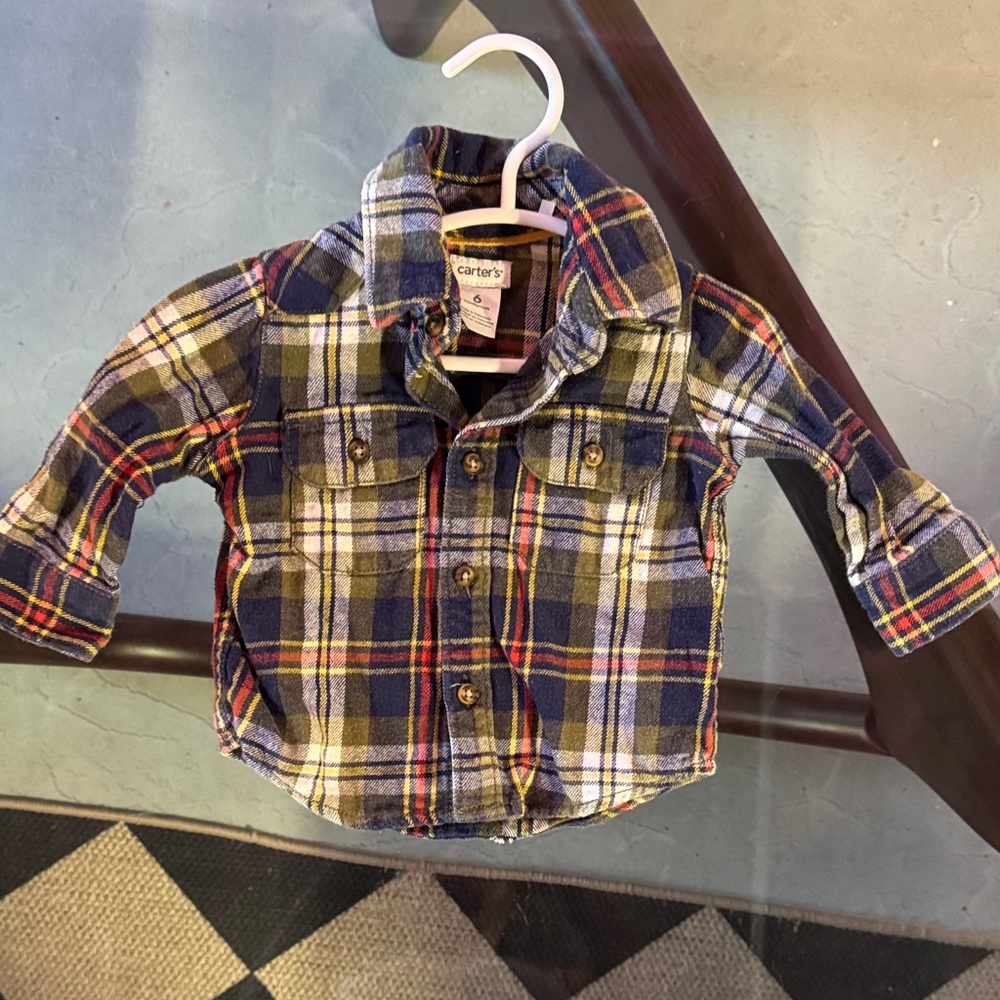 Carter's Multicolor Plaid Button-Down Shirt